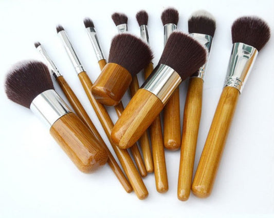 Bamboo Handle Makeup Brush Bamboo Pole Makeup Brushes