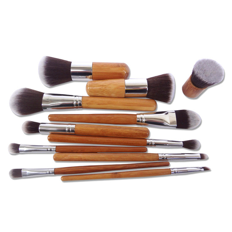 Bamboo Handle Makeup Brush Bamboo Pole Makeup Brushes