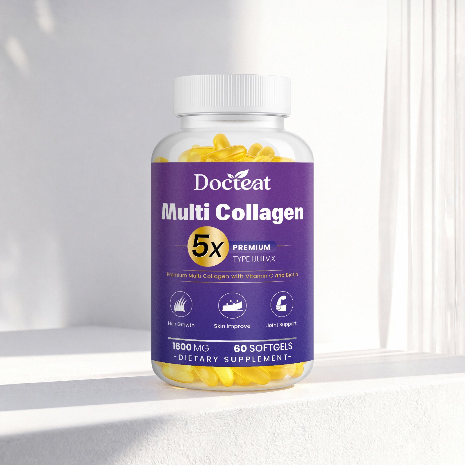 Multi-source Collagen Softgels