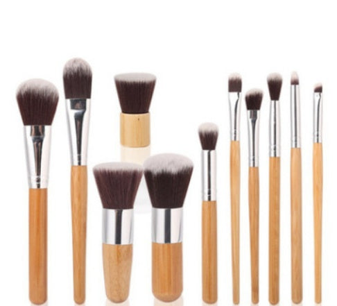 Bamboo Handle Makeup Brush Bamboo Pole Makeup Brushes